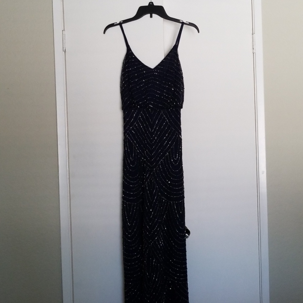 Adriana Papell beaded gown